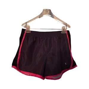 DANSKIN Black Shorts with Pink Trim